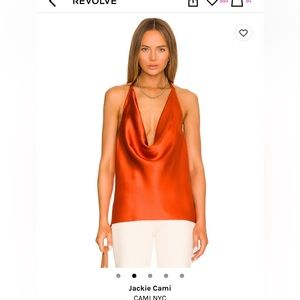CAMI NYC NWT burnt orange halter